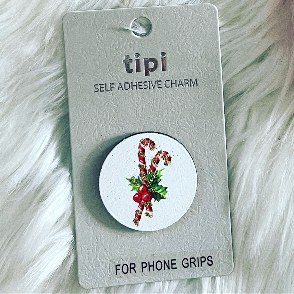 Candy Cane Phone Grip New